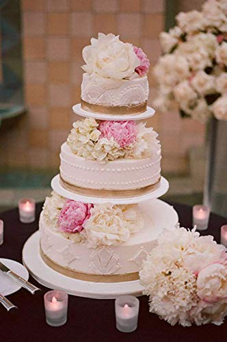 Webake Moldes de Silicona para Reposteria Molde de Silicona Triple en Formas Redondas Molde de Silicona para Tartas para Fiesta de Cumpleaños Aniversario de Boda