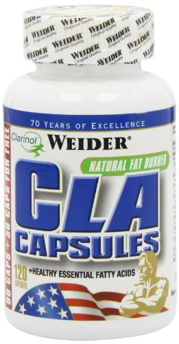 Weider CLA Caps 120 caps. Reduce la grasa corporal. Dieta keto. Ayuda a la perdida de peso.