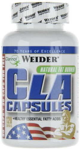 Weider CLA Caps 120 caps. Reduce la grasa corporal. Dieta keto. Ayuda a la perdida de peso.