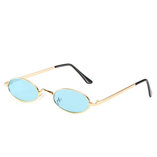 weixu Gafas de sol gafas gafas de sol mujer caja pequeña cómoda firma-Como se muestra_Marco negro película gris negra/logotipo bronceador