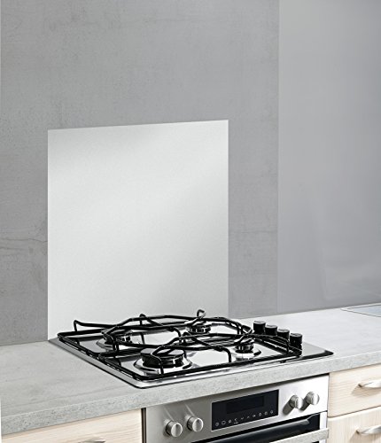 WENKO DIE BESSERE IDEE Panel Posterior de Cristal Plateado, Plata, Glasrückwand