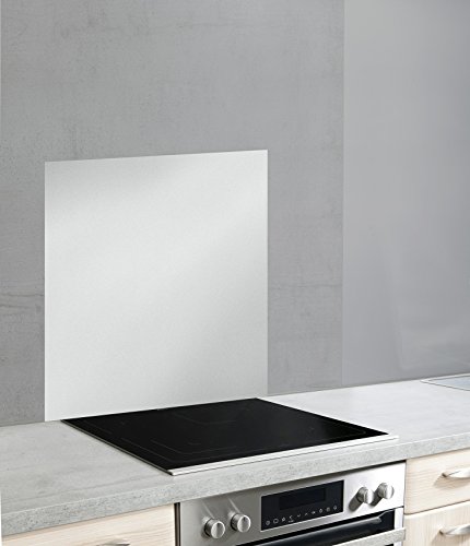 WENKO DIE BESSERE IDEE Panel Posterior de Cristal Plateado, Plata, Glasrückwand