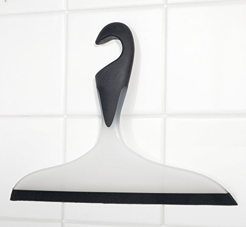 Wenko Loano Limpiacristales para Baño, Negro, 17x23x3 cm