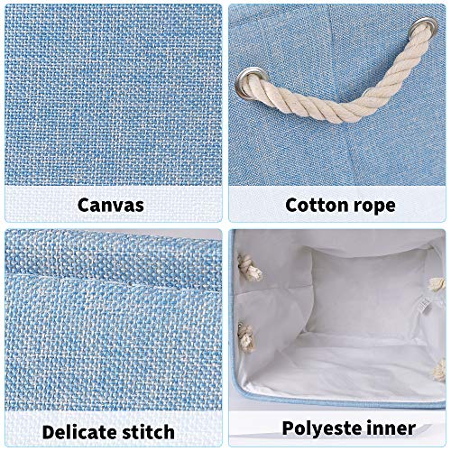 WERNNSAI Cestos para la Colada de Sirena - 40 × 33 × 45cm Cesto para Guardar Plegables Guardería Caja de Almacenaje Cestas de Regalo para Bebés Niñas Juguetes Ropa Zapatos Organizador del Hogar