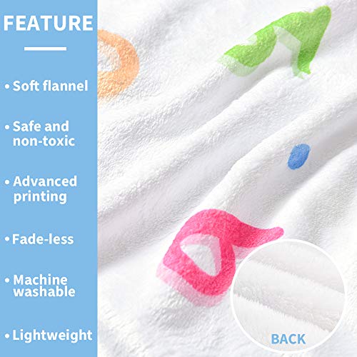 WERNNSAI Unicornio Manta de Hito Bebé - 150 x 100 cm Manta de Fotografía de Vellón Semanal Mensual Niñas Bebé Recién Nacido Regalo de cumpleaños Baby Shower