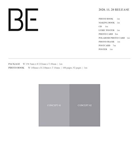 [WEVERSE Shop Pre-Order Benefit] BTS BANGTAN BOYS - BE Deluxe Edition álbum+On Pack Poster+Extra holograma Photocards Set