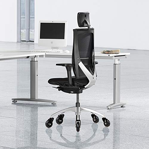 WEWILL Ruedas para Sillas de Oficina 5 PCS 11x22mm Ruedas de Repuesto Caster Silencioso para Cualquier Piso Carga Total 250 kg