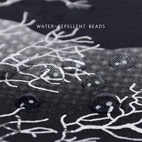 WFFF Paraguas de Viaje Plegable, Marco a Prueba de Viento Reforzado de Estilo Antiguo Simple de Tinta, Apertura/Cierre automático, Paraguas de luz Mori Retro para fácil Transporte