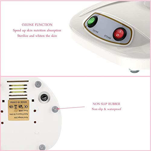 WFWPY Sauna Facial Limpieza Facial salón Máquina de Vapor de Belleza Vaporizador Facial Ozono,Vapor La Máquina pulverizadora iónico Limpieza Profunda de los Poros