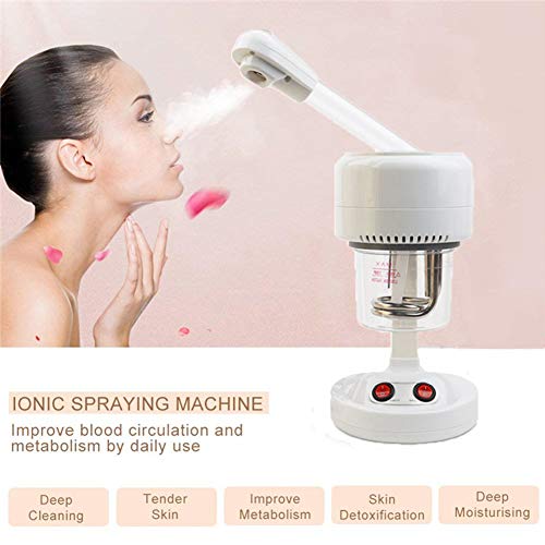 WFWPY Sauna Facial Limpieza Facial salón Máquina de Vapor de Belleza Vaporizador Facial Ozono,Vapor La Máquina pulverizadora iónico Limpieza Profunda de los Poros
