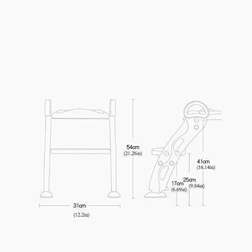 Wghz Asiento de Entrenamiento para IR al baño/Entrenamiento para IR al baño Asiento de Entrenamiento para IR al baño Asiento para el Entrenamiento del Orinal Asiento para el Inodoro con taburet