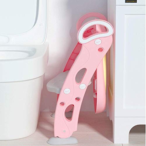 Wghz Orinal de Viaje con Taburete de Escalera Asiento de Entrenamiento para Orinal Orinal para Entrenamiento Asiento de Inodoro con Taburete para niños Escalera portátil para niños Inodoro para e