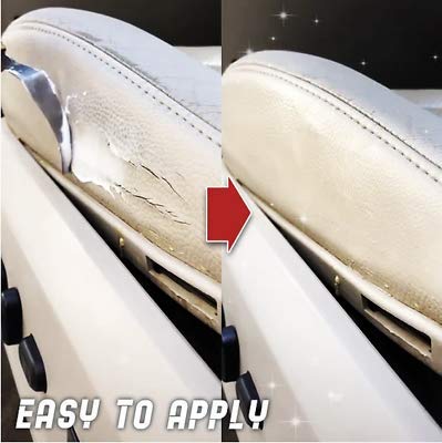 Whale city Gel de reparación de Cuero avanzado: el Mejor Cuidado del Cuero, Crema de reparación de Cuero para Muebles Sofá Asientos de Coche Botas, rasgaduras, Agujeros y gubias (Blanco, PC 1)