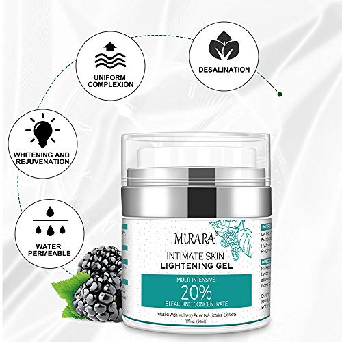 Whitening Cream, Rostro Crema Blanqueadora, Skin Whitening Cream, Crema Blanqueadora Cuerpo Y Aclarar Las Manchas De La Piel,Corporal Para Piel Oscura, Axilas, Cuello, Codo, 50ml