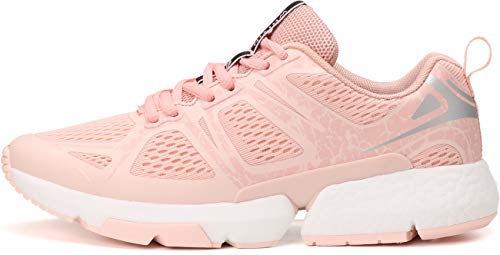WHITIN Zapatillas Correr para Mujer Zapatos de Deportivas Aire Libre y Deportes Casual Montaña Trail Running Tenis Transpirables Sapatillas Aire Libre y Deportes Gimnasio Sneakers Rosado 40