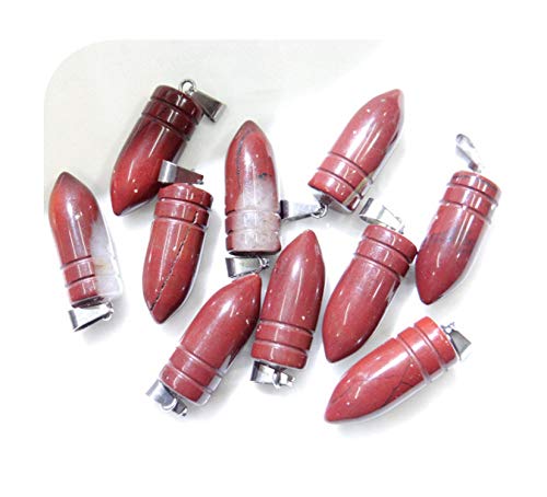 who-care Wholesale 24 piezas surtidos de piedra natural ónix péndulo colgantes para collares de fabricación de joyas, como se muestra en la imagen.