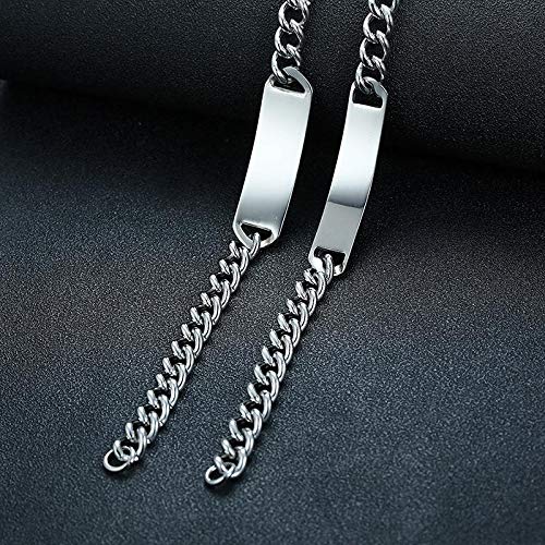 Wicemoon Accesorio de joyería de Moda Pulsera Vaquera de Acero doblado de Marca de Titanio para niñas Adolescentes Mujeres Estilo 1