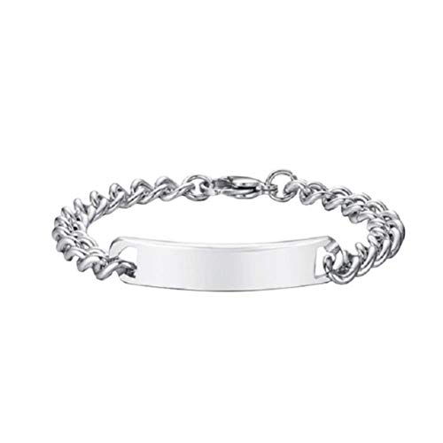 Wicemoon Accesorio de joyería de Moda Pulsera Vaquera de Acero doblado de Marca de Titanio para niñas Adolescentes Mujeres Estilo 1