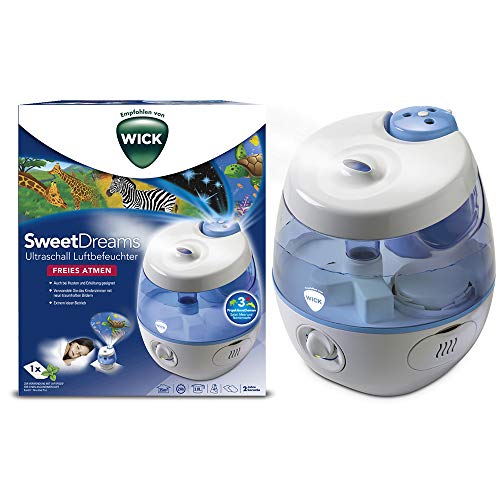 Wick wul575e sweetdreams 2 en 1 – Humidificador por ultrasonido con proyección de luz