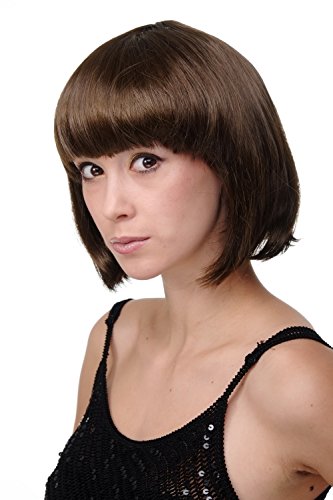 WIG ME UP- Peluca Corta de Pelo Bob Color marrón Fiesta Disco GO GO Girl PW0114-P6