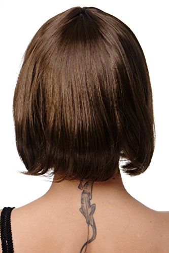 WIG ME UP- Peluca Corta de Pelo Bob Color marrón Fiesta Disco GO GO Girl PW0114-P6