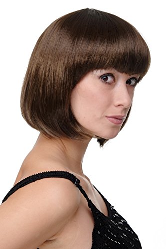 WIG ME UP- Peluca Corta de Pelo Bob Color marrón Fiesta Disco GO GO Girl PW0114-P6