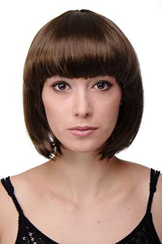 WIG ME UP- Peluca Corta de Pelo Bob Color marrón Fiesta Disco GO GO Girl PW0114-P6