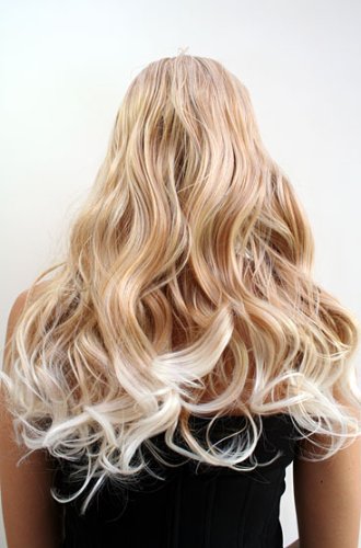 WIG ME UP Peluca Rubia y Larga, Puntas Rubio Claro, Carnaval