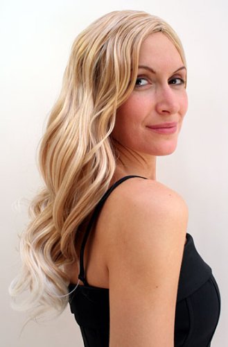 WIG ME UP Peluca Rubia y Larga, Puntas Rubio Claro, Carnaval