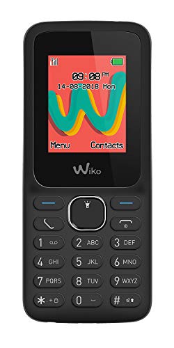 WIKO Lubi5 Plus – Teléfono móvil Libre con Teclas de 1,8” (Dual SIM, Radio FM, admite microSD, Bluetooth, Linterna LED y Reproductor MP3) – Color Negro
