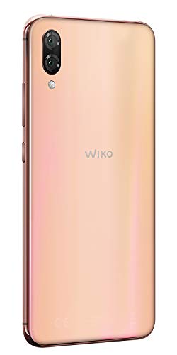 WIKO View3 Lite - Smartphone de 6,09” HD+ IPS (Cámara Dual, 4000mAh para 2 días de autonomía, Octa-Core 1.6 GHz, 32GB de ROM, 2GB RAM, Android 9, Dual SIM) (Blush Gold)