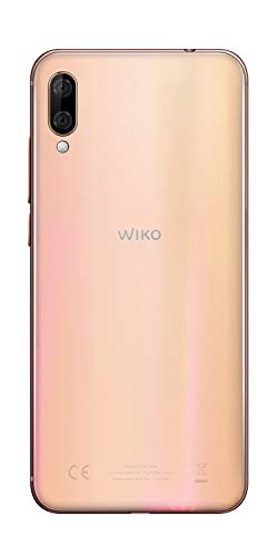 WIKO View3 Lite - Smartphone de 6,09” HD+ IPS (Cámara Dual, 4000mAh para 2 días de autonomía, Octa-Core 1.6 GHz, 32GB de ROM, 2GB RAM, Android 9, Dual SIM) (Blush Gold)