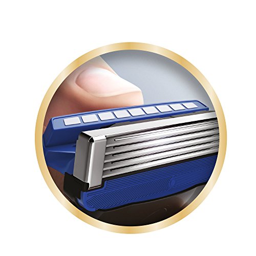 Wilkinson Sword Hydro 5 - Cargador de 8 cuchillas de afeitar masculinas de cinco hojas Wilkinson Hydro 5 con dosificador de gel para máxima hidratación.