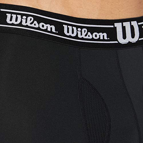 Wilson Calzoncillos de Microfibra y Malla, Bóxers para Hombre (Pack de 2), BLANCO/NEGRO, M