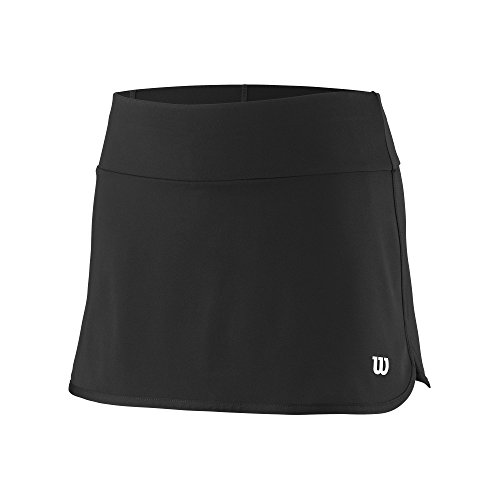 Wilson, G Team 11 Skirt, Falda de tenis para niña, Poliéster/licra, Negro, Talla: M, WRA766902