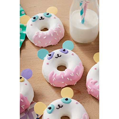 Wilton Molde Antiadherente para Hornear 6 Donuts o Rosquillas de 8,5cm Cada uno, 2105-0565, Acero, Gris, Centimeters