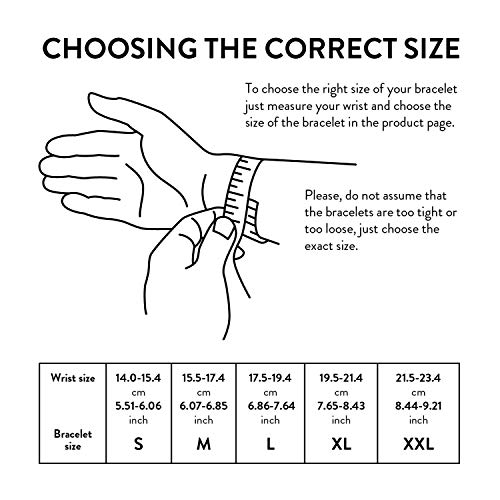 Wind Passion Pulsera Morada Magnética de Cuerda Trenzada Nautica para Hombre y Mujer, Tall Medium