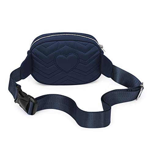 Wind Took Mini Riñonera Mujer Casual Riñonera Moda Bolsa de Mujer Riñonera Viaja,Desportiva Bolsa de Cintura de Teléfono Impermeable 17 x 4.5 x 11 cm