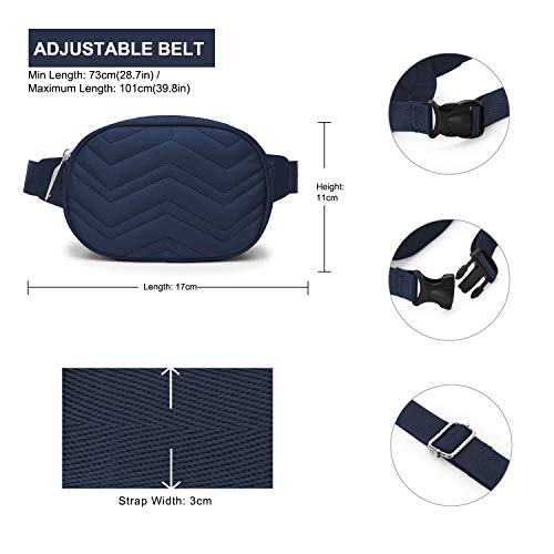 Wind Took Mini Riñonera Mujer Casual Riñonera Moda Bolsa de Mujer Riñonera Viaja,Desportiva Bolsa de Cintura de Teléfono Impermeable 17 x 4.5 x 11 cm
