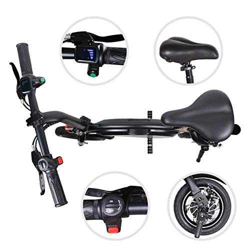 Windgoo Bicicleta Electrica 36V Plegable - E-Bike 12", Actualizar Bici Electrica Urbana Ligera para Adulto (Negro)