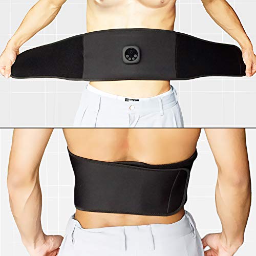 WingFly Electroestimulador Muscular, Abdominales Cinturón, Estimulador Muscular Abdominales, Masajeador Eléctrico Cinturón con USB, EMS Ejercitador del Abdomen/Brazo/Piernas/Cintura (Hombre/Mujer)