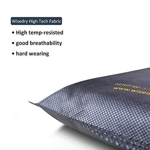 wisedry 500 Gramos x 2 Paquetes [2.2 lbs] Regeneración Gel De Sílice Desecante Los Paquetes Microondas Reactivado rápido Desecante bolsitas Grande Deshumidificadores