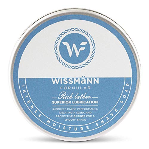 Wissmann - Jabón de afeitado intenso con barro de mar muerto y glicerina