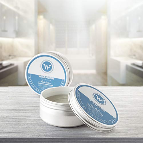 Wissmann - Jabón de afeitado intenso con barro de mar muerto y glicerina