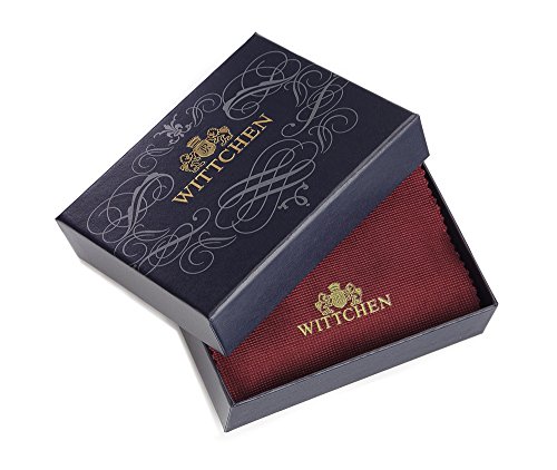 WITTCHEN - Monedero de piel de cicatrices (12 x 9,5 cm), color negro