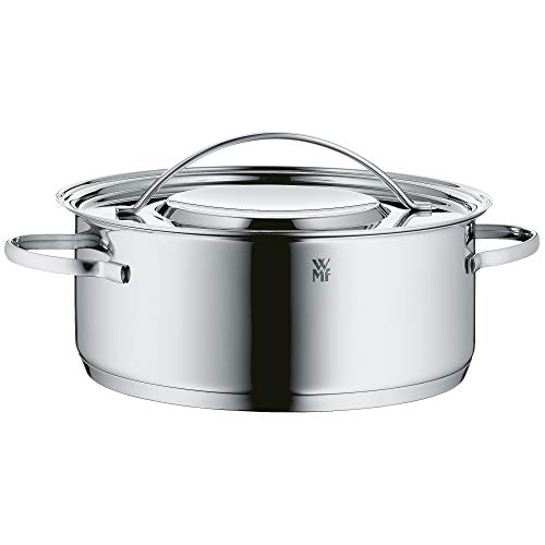 WMF Gala Plus Batería de Cocina (7 Piezas), Acero Inoxidable Cromargan, Apta para Todo Tipo de cocinas Incluso inducción