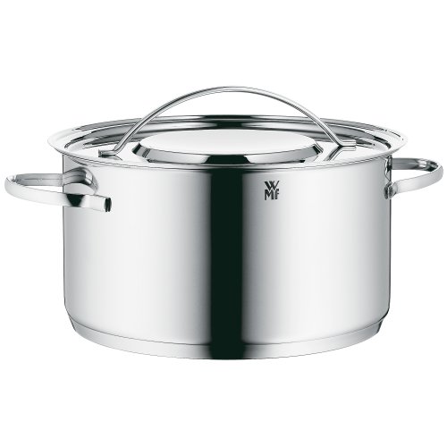 WMF Gala Plus Batería de Cocina (7 Piezas), Acero Inoxidable Cromargan, Apta para Todo Tipo de cocinas Incluso inducción