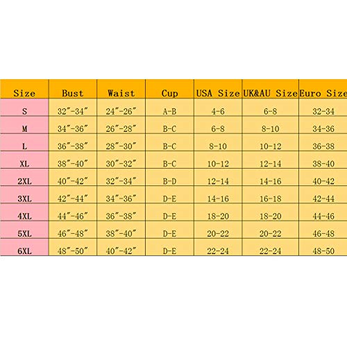 Woboren Vintage Brocado Encaje Cinta Ajustablee Lace Push-up Corsé para Mujer (Negro, 5XL)