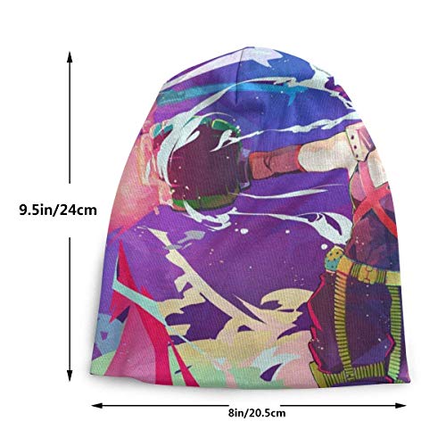 Wodann Gorro tejido para niños y jóvenes My Hero Academia - Gorro diario deliciosamente suave en tejido fino negro