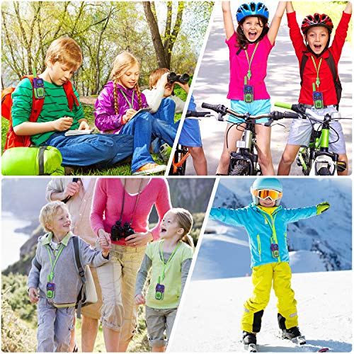 woktok Walkie Talkies Niños Recargables 8 Canales Función VOX de hasta 3 km en Area Abierta con Pantalla LCD Retroiluminada Ideal para Actividades de Aventura al Aire Libre Jugar Camping